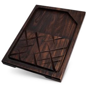 Wooden Steak Board Solid Oak Serving Barbecue Platter Natural Thick Cutting Plate Durable Quality