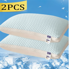 Cooling Breathable Tofu Pillows 2 PACK (Option: Sky Blue)
