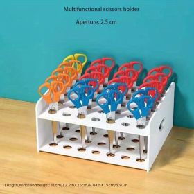 35-Hole Scissor Rack (Color: White)