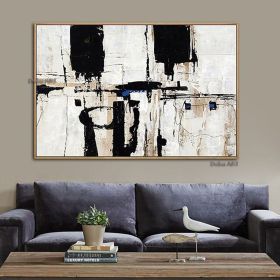 Oil Painting Handmade Hand Painted Wall Art Mintura Modern Abstract Landscape Picture For Home Living Room hallway bedroom luxurious decorative p (size: 50x70cm)