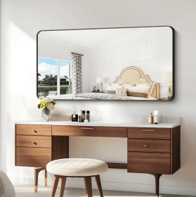 Rectangular metal-framed bathroom mirror with anti-fog and anti-breakage features (AAR5076H38*38: AAR5076H40*30)